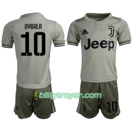 Billige Fotballdrakter Juventus Dybala 10 Barn Bortedraktsett 2018/19 Kortermet